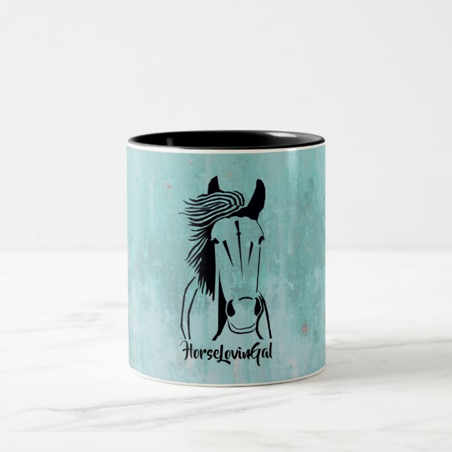 Joli Cheval Turquoise Lovin' Gal Mug (Centre)