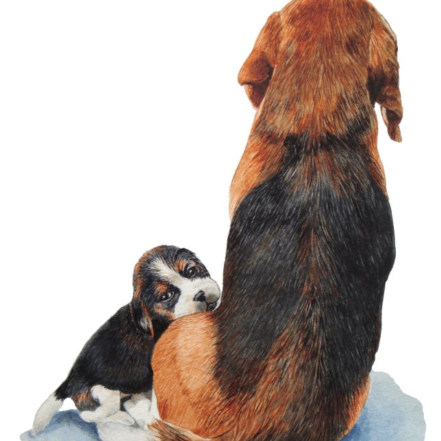 Joli chiot beagle avec maman chien (Créateur téléchargé)