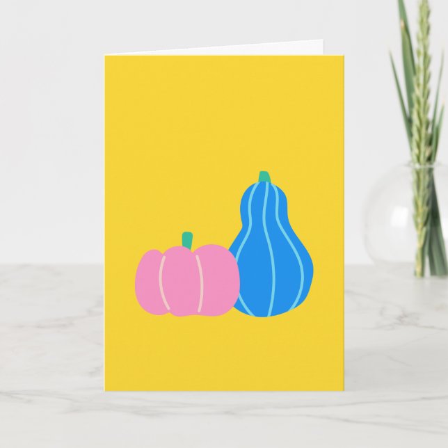 Joli Citrouille jouant et l'art gourd en Jaune (Devant)