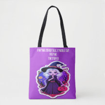Joli citrouille sorcier Si mon sac pouvait parler 
