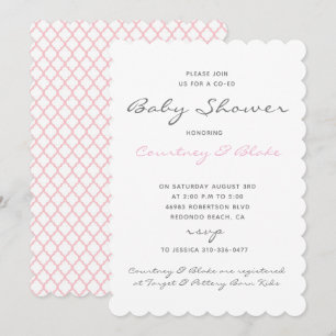 Joli coEd Baby Invitation rose