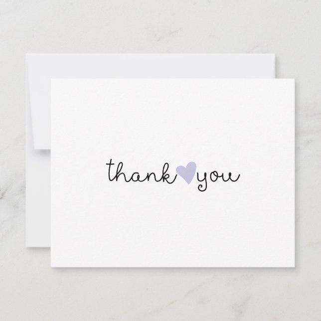 Joli cœur de lavande violette Merci (Devant)