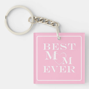 Joli cœur rose et blanc, Meilleure maman et photo