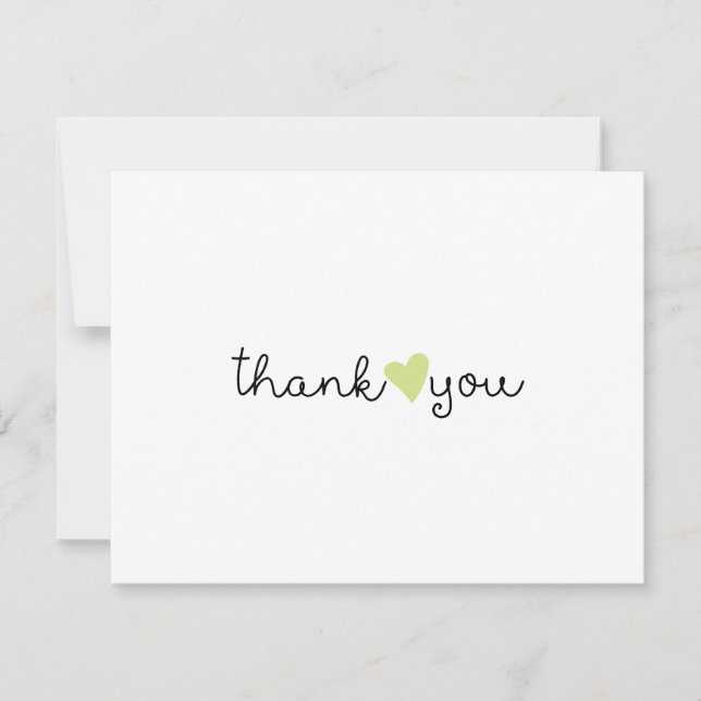 Joli Cœur Vert Merci (Devant)