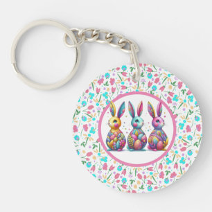 Joli, coloré 3 lapin de Pâques