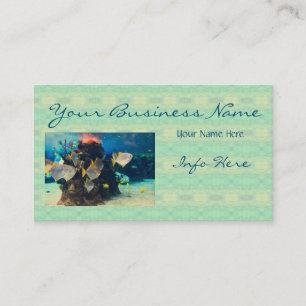 Joli coloré Aquarium Carte de visite