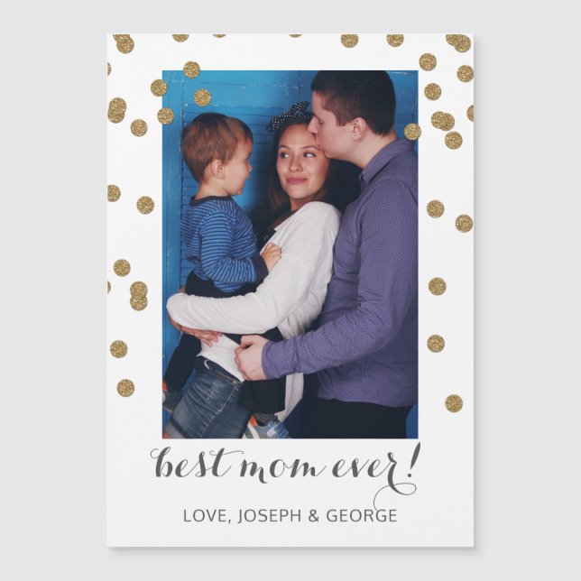 Joli Confetti Carte photo de la Fête des mères (Devant)