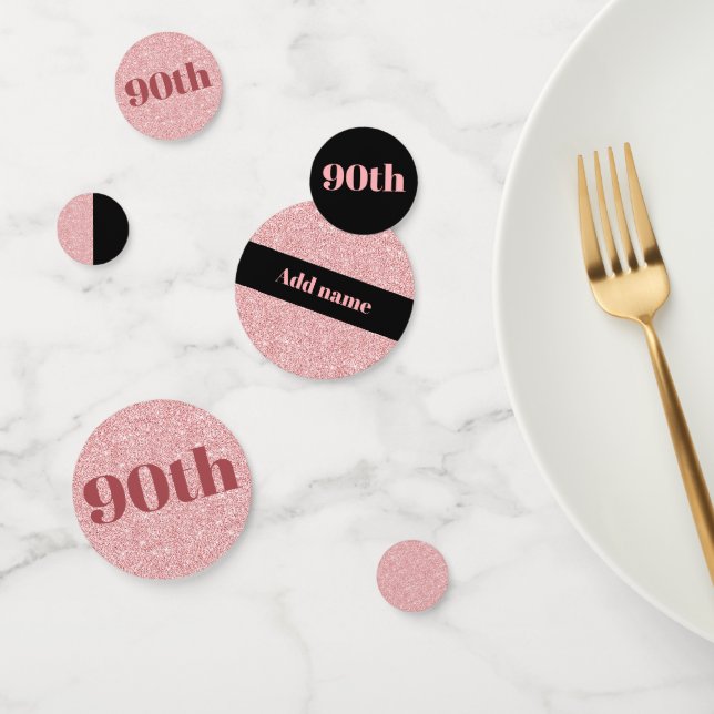 Joli confetti d'anniversaire élégant et personnali (Groupe)