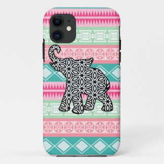 Joli coque iphone aztèque d'éléphant de motif