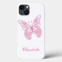 Joli coque iphone papillon rose