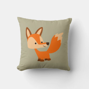 Joli Coussin Cartoon Fox