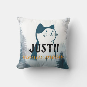 Joli Coussin Chat « Miaou Miaou »