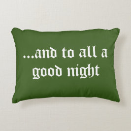 Joli coussin d'accent de Noël vert