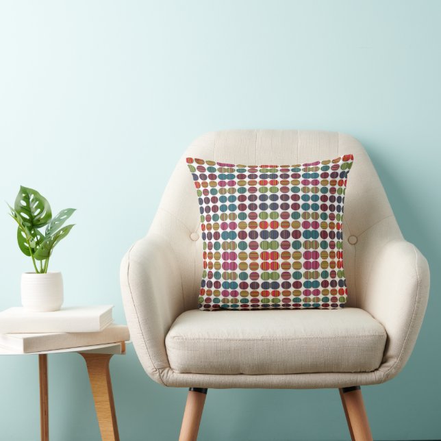 Joli Coussin de Jet Coloré (Chaise)