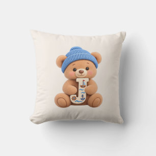 Joli Coussin de Lancement Ours en Peluche pour Béb