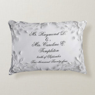 Joli Coussin de Mariage pour le Porteur d'Alliance