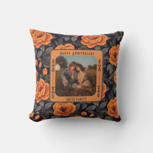 Joli Coussin de Rénovation de Vœux de Tourtereaux