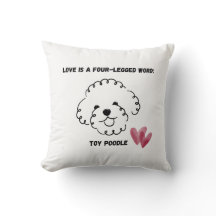 joli coussin décoratif Caniche jouet