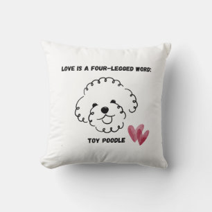joli coussin décoratif Caniche jouet