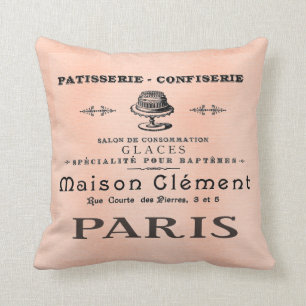 Joli coussin français d'art d'antiquité de