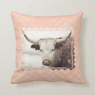 Joli Coussin longhorn rose