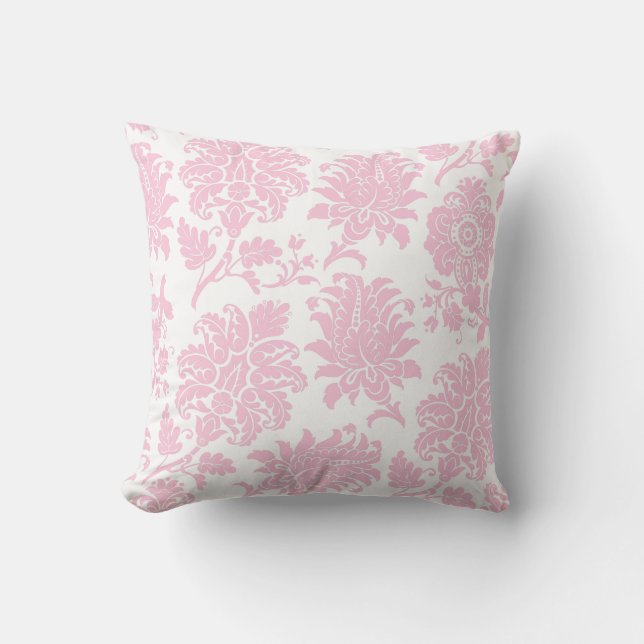 Joli Coussin rose Damask (Recto)