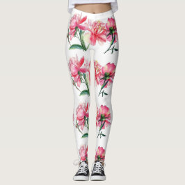 Joli dans les leggings fleuris roses pantalon de y