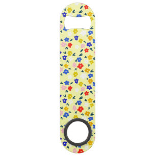 Joli délicat floral mignon sur fond jaune pastel