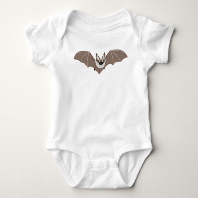 Joli design de chauve-souris. body bébé (Devant)