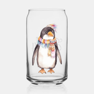 Joli design de pingouin hippie aquarelle boho
