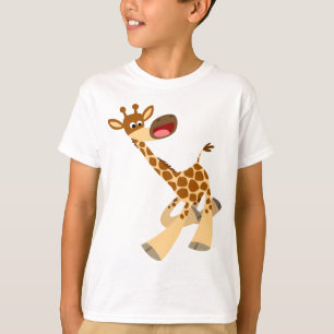 Joli Dessin Ambling Giraffe T-shirt enfant