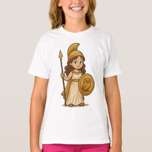Joli dessin animé Athéna – T-shirt pour enfants dé