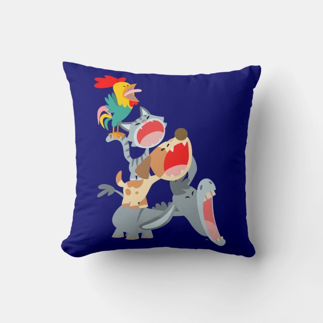 Joli dessin Bremen Ville Musiciens Coussin (Recto)