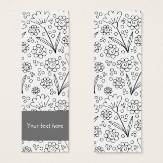Joli dessin de Signet de fleurs de doodle dessiné 