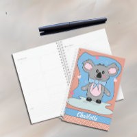 Joli dessin Koala Planner pour enfants avec nom