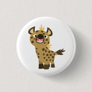 Joli dessin souriant Hyena Badge Bouton
