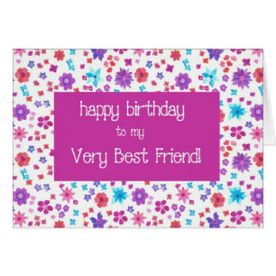 Joli Ditsy Floral meilleur ami Anniversaire