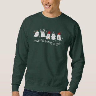 Joli Éffrayant Noël Fantômes Sweatshirt