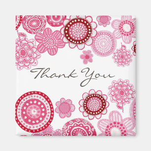 Joli en Merci rose Mariage aimant cadeau