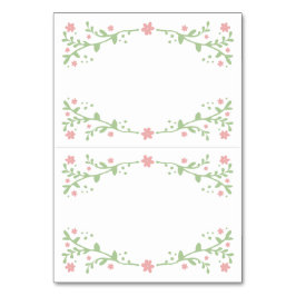 Joli en rose pliable Table Place Cartes