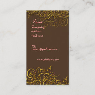 Joli en rose sur chocolat avec carte de profil tou