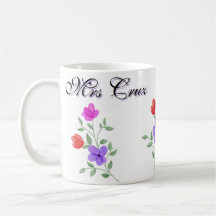 Joli enseignant floral Mug sur mesure