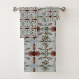 Joli ensemble de serviettes d'impression