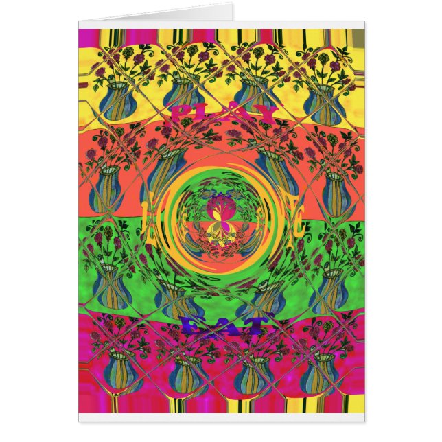 Joli et joli design de couleurs florales. (Devant)