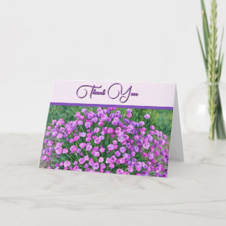 Joli et pourpre - Carte de remerciements