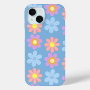 joli étui floral pour iphone 15.