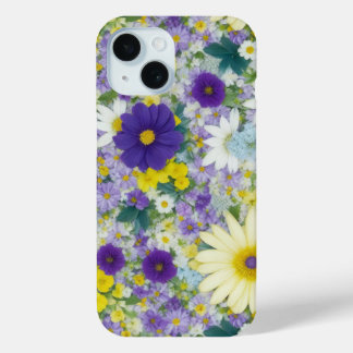 Joli étui téléphonique Fleurs de Cottage
