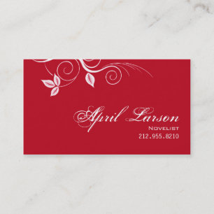 Joli feuille 1 - carte de visite d'auteur de