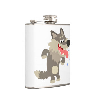 Joli Flacon de hanche de loup de dessin célèbre