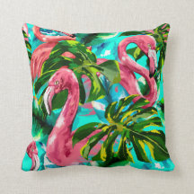 Joli Flamant rose tropical Jouer Oreiller